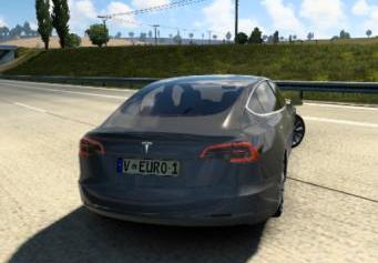 Tesla Model 3 2018 version 1.0 for American Truck Simulator (v1.47.x, 1.48.x)