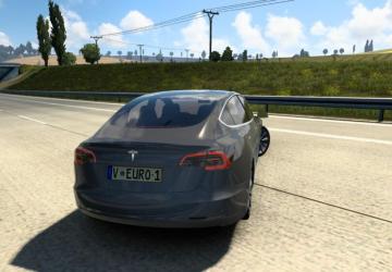 Tesla Model 3 2018 version 1.0 for American Truck Simulator (v1.47.x, 1.48.x)