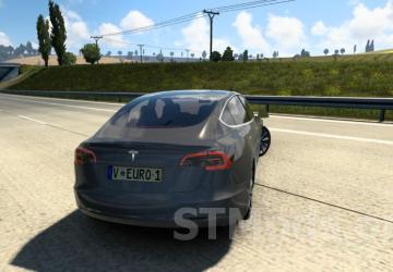 Tesla Model 3 2018 version 1.0.1 for American Truck Simulator (v1.48.x)