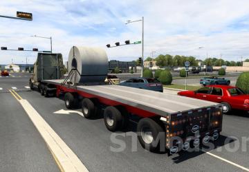 Trailer MAC 48’ x 102 Aluminum Flatbed version 2.1 for American Truck Simulator (v1.47.x, 1.48.x)