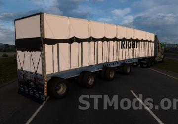Trailer MAC 48’ x 102 Aluminum Flatbed version 2.1 for American Truck Simulator (v1.47.x, 1.48.x)