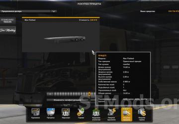 Trailer MAC 48’ x 102 Aluminum Flatbed version 2.1 for American Truck Simulator (v1.47.x, 1.48.x)