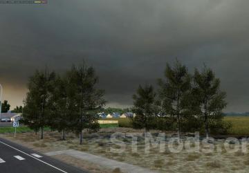 Tree improved 4k version 1.5 for American Truck Simulator (v1.47.x)