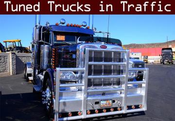 Tuned Truck Traffic Pack version 1.8 for American Truck Simulator (v1.43.x)