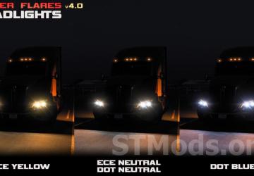 Improved Headlights version 4.2 for American Truck Simulator (v1.49.x)