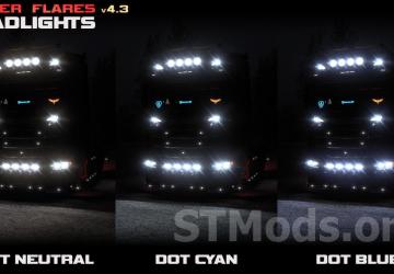 Improved Headlights version 4.6 for American Truck Simulator (v1.55.x)