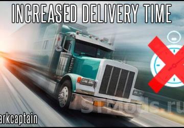 Extended delivery time version 2.6 for American Truck Simulator (v1.47.x)