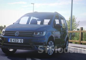 Volkswagen Caddy version 2.1.1 for American Truck Simulator (v1.46.x, 1.47.x)