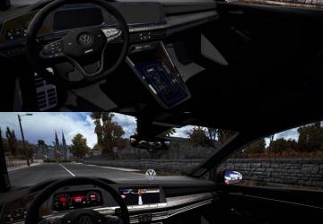 Volkswagen Golf 8 R Line version 1.5 for American Truck Simulator (v1.48.x)