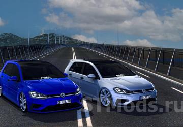 Volkswagen Golf R Line 7.5 2018 version 1.5 for American Truck Simulator (v1.48.x)