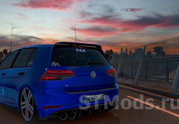 Volkswagen Golf R Line 7.5 2018 version 1.5 for American Truck Simulator (v1.48.x)
