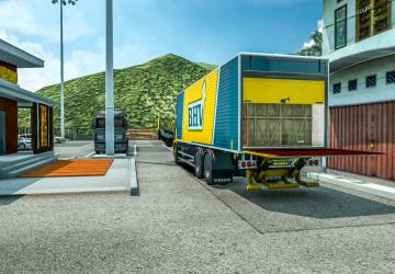 Volvo FM Delivery Truck With Load Animation v1.0 for American Truck Simulator (v1.43.x)