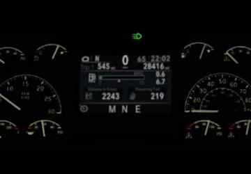 Volvo VNL 2019 Improved Dashboard version 1.0 for American Truck Simulator (v1.43.x)