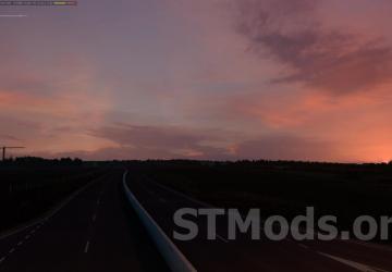 Weather 2.0 ATS addon version 3.3 for American Truck Simulator (v1.55.x)