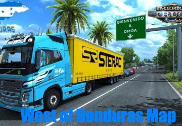 Map West Of Honduras Map version 4.1 for American Truck Simulator (v1.39.x)