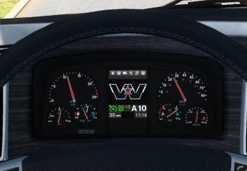 Westernstar 49X Improved Dashboard version 1.1 for American Truck Simulator (v1.46.x)