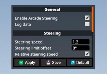 Arcade Steering version 2.2 for BeamNG.drive