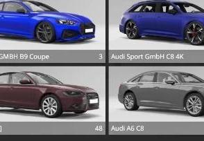 Audi Car Pack 7+ Cars version 1.1 for BeamNG.drive