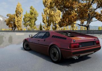 BMW M1 version 1.0 for BeamNG.drive (v0.29.x)