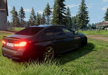 BMW M5 F90 Restyling version 1.0 for BeamNG.drive (v0.29.x)