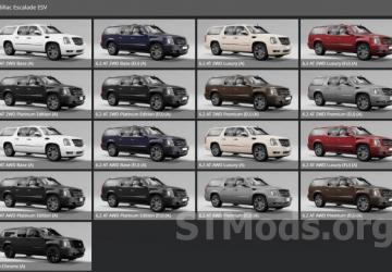 Cadillac Escalade ESV version 2.1 for BeamNG.drive (v0.28.x)