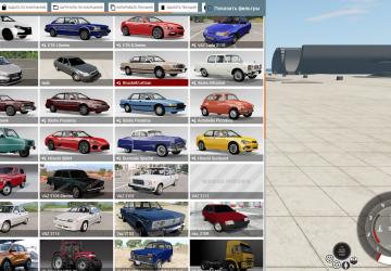 CarPack Russian Cars version 1.0 for BeamNG.drive (v0.21.2 и меньше)