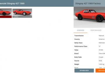 Chevrolet Corvette Stingray 427 1969 version 1.0 for BeamNG.drive (v0.11.x)