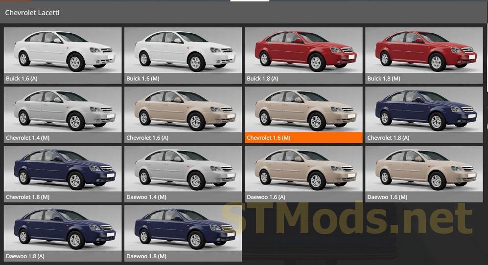 Chevrolet lacetti beamng drive