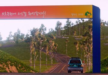 Map Daldong Township, Dongyoung County Map version 1.0 for BeamNG.drive (v0.35.x)