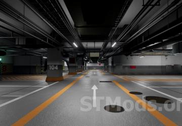 Kamurocho Underground Carpark Showroom (Yakuza 4) Map v2.0 for BeamNG.drive (v0.35.x)