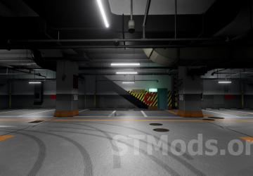 Kamurocho Underground Carpark Showroom (Yakuza 4) Map v2.0 for BeamNG.drive (v0.35.x)