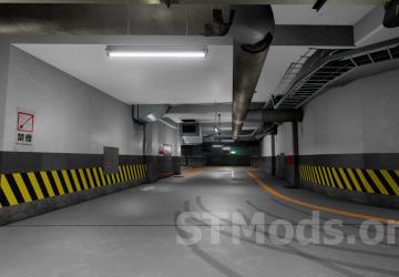Kamurocho Underground Carpark Showroom (Yakuza 4) Map v2.0 for BeamNG.drive (v0.35.x)