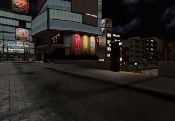 Sotenbori, Osaka (Yakuza Like A Dragon) Map v1.0 for BeamNG.drive (v0.35.x)