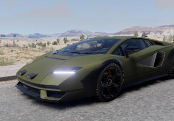 Lamborghini Countach LPI 800-4 2022 version 1.0 for BeamNG.drive (v0.29.x)