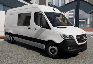 Mercedes-Benz Sprinter (W907-W910) (2018-2022) v1.0 for BeamNG.drive (v0.29.x)