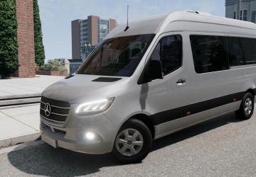 Mercedes-Benz Sprinter (W907-W910) (2018-2022) v1.0 for BeamNG.drive (v0.29.x)