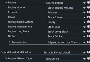 Tunable Exhausts version 6.3 for BeamNG.drive