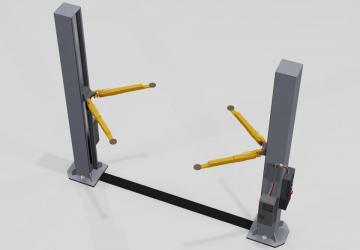 Two-Post Lift version 1.0 for BeamNG.drive (v0.31.x)