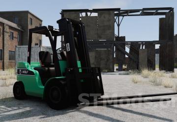 Wolf Heavy Industries Medium Duty Forklift v1.1 for BeamNG.drive (v0.31.x)