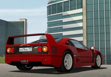 1987 Ferrari F40 version 1.0 for City Car Driving (v1.5.9, 1.5.9.2)