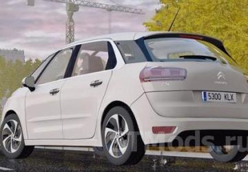 2013 Citroen C4 Picasso version 1 for City Car Driving (v1.5.9 - 1.5.9.2)