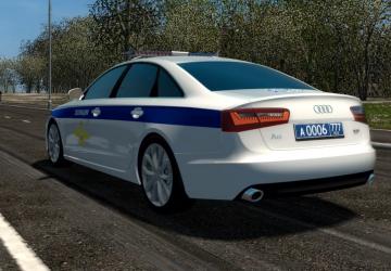 Audi A6 (C7) Police version 08.04.2021 for City Car Driving (v1.5.9.2)