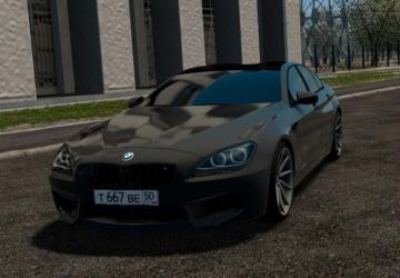 BMW M6 Gran Coupe (f06) version 07.03.21 for City Car Driving (v1.5.9.2)