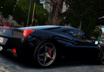 Ferrari 458 Italia version 1.0 for City Car Driving (v1.5.9, 1.5.9.2)