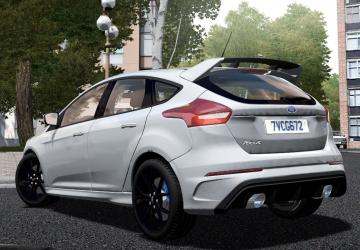 Ford Focus RS 2017 version 19.06.21 for City Car Driving (v1.5.9, 1.5.9.2)