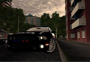 Ford Mustang Shelby GT500 Police version 08.10.20 for City Car Driving (v1.5.9, 1.5.9.2)