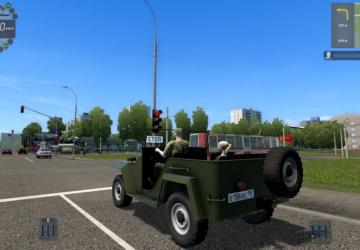 GAZ 67B version 1.0 for City Car Driving (v1.5.7, 1.5.8)
