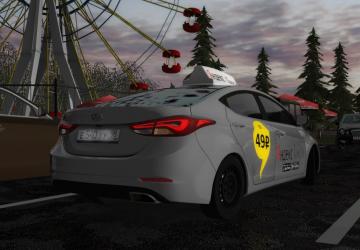 Hyundai Elantra 1.8 (Yandex Taxi) version 06.03.2021 for City Car Driving (v1.5.9.2)