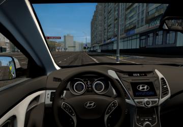 Hyundai Elantra 1.8 (Yandex Taxi) version 06.03.2021 for City Car Driving (v1.5.9.2)