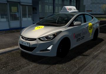 Hyundai Elantra 1.8 (Yandex Taxi) version 06.03.2021 for City Car Driving (v1.5.9.2)